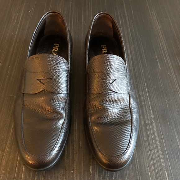 Prada Men\'s 2DE072 Saffiano Leather Loafers main image 5